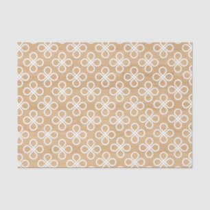 Papier Mousseline Texture en bois rustique avec floral géométrique b
