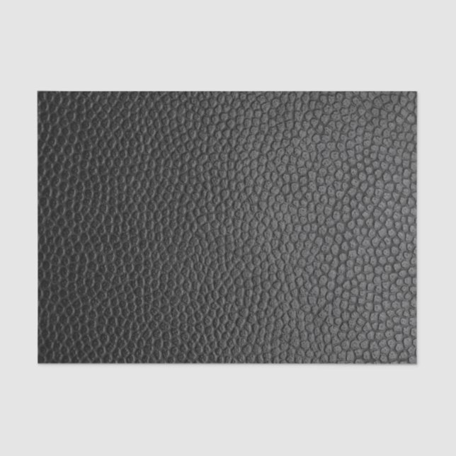 Papier Mousseline Texture en cuir noir (Recto)
