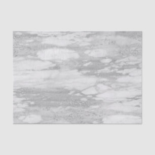 Papier Mousseline Texture en marbre blanc et Parties scintillant arg