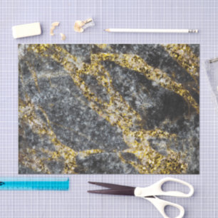 Papier Mousseline Texture rocheuse abstraite avec étincelles dorées