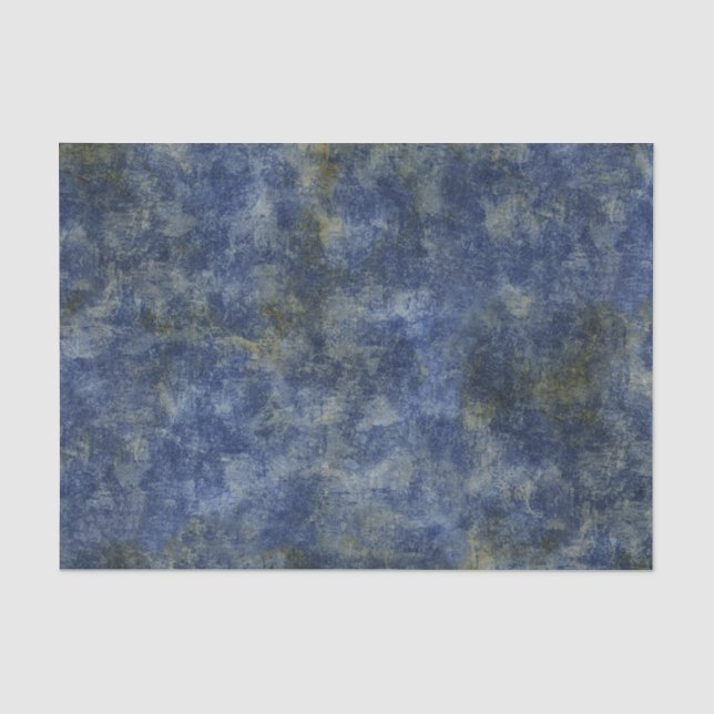 Papier Mousseline Texture rustique de bleu d'indigo (Recto)