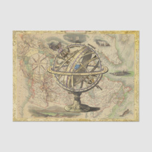 Papier Mousseline Texture vintage Carte Rustique Découpage nautique