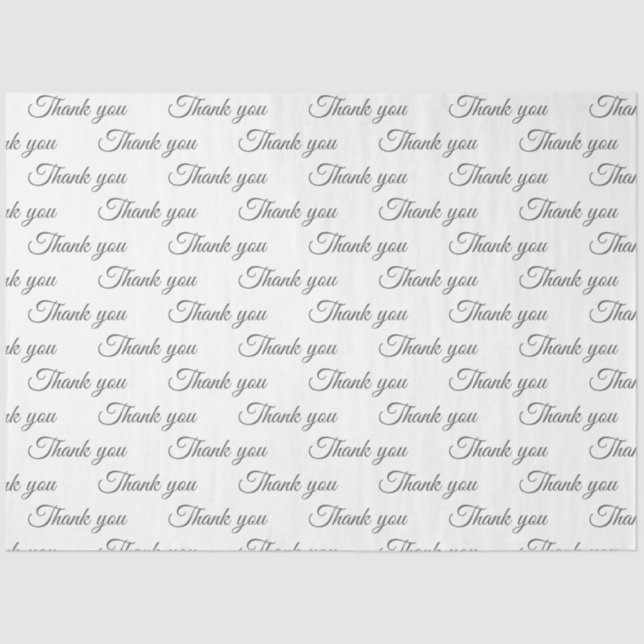 Papier Mousseline Thank you Wrapping paper  (Recto)