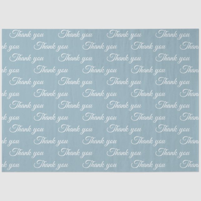 Papier Mousseline Thank you Wrapping paper  (Recto)