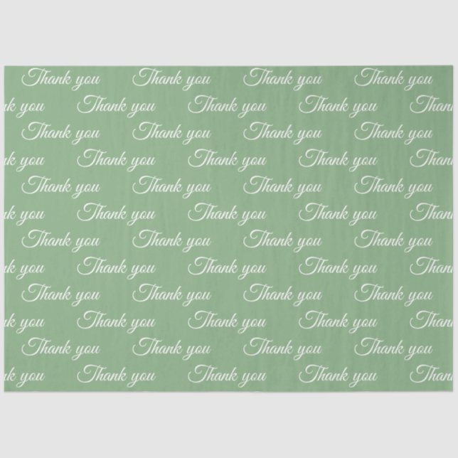 Papier Mousseline Thank you Wrapping paper  (Recto)