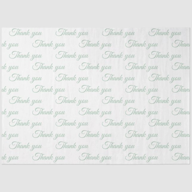 Papier Mousseline Thank you Wrapping paper  (Recto)