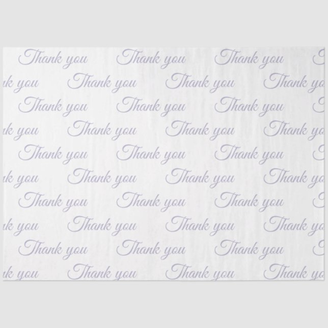 Papier Mousseline Thank you Wrapping paper  (Recto)