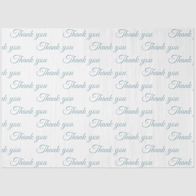 Papier Mousseline Thank you Wrapping paper  (Recto)