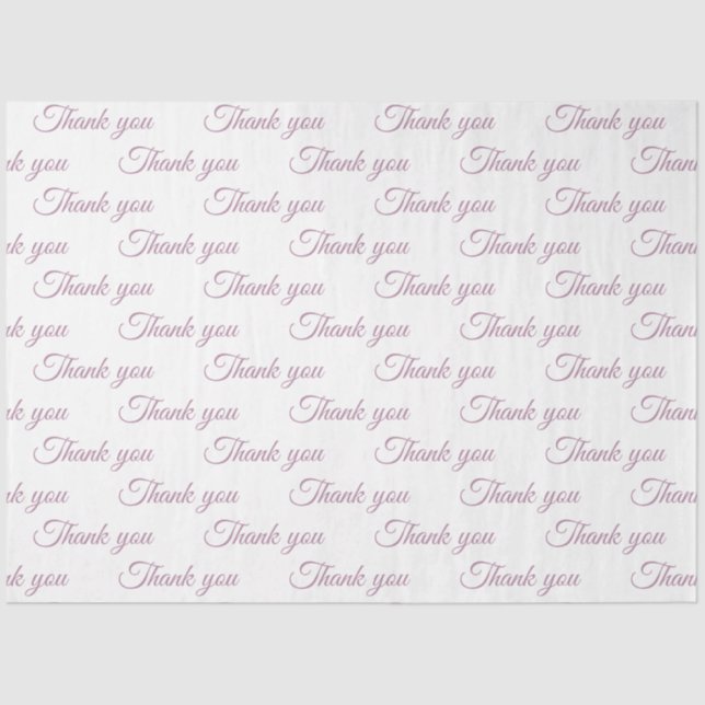 Papier Mousseline Thank you Wrapping paper  (Recto)