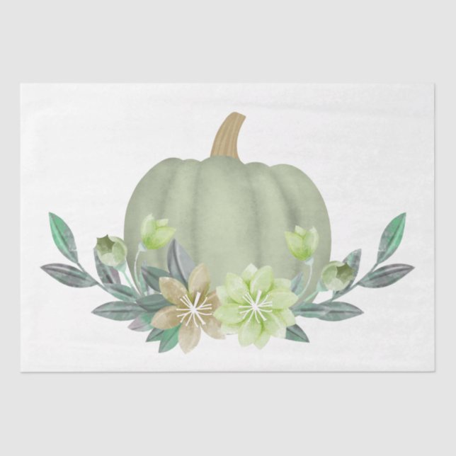 Papier Mousseline Thanksgiving Citrouille Series Design 1 (Recto)
