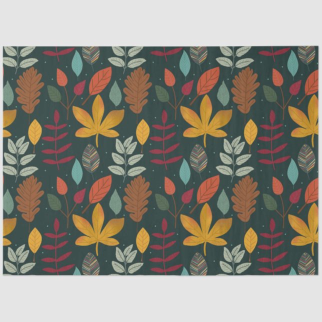 Papier Mousseline Thanksgiving Citrouille Series Design 28 (Recto)