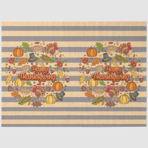 Papier Mousseline Thanksgiving Moderne Belle Collection Automne