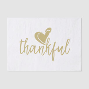 Papier Mousseline thanksgiving reconnaissant de coeur