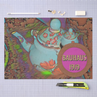 Papier Mousseline The Anachronistic Tea: A Bauhaus Tribute Collage