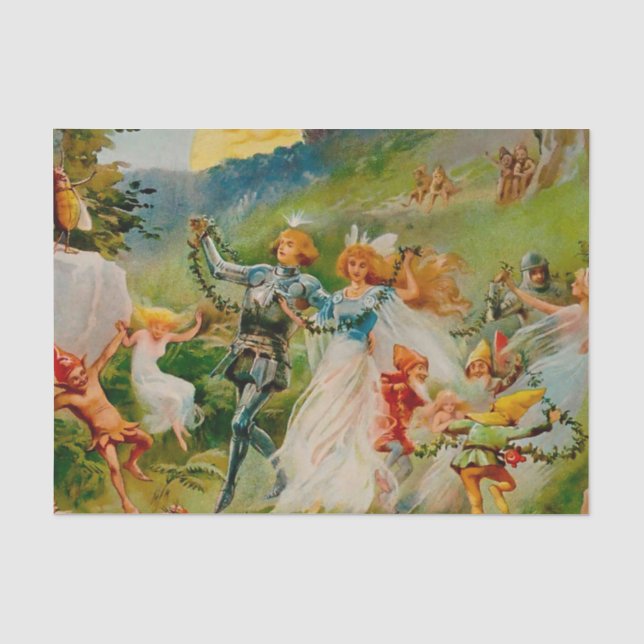 Papier Mousseline "The Fairy Dance" par ES Hardy (Recto)