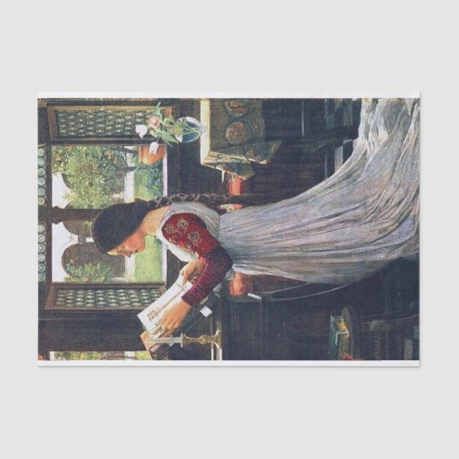 Papier Mousseline The Missal, par John William Waterhouse Decoupage (Recto)
