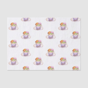 Papier Mousseline Thé pour deux Baby showers jumeaux