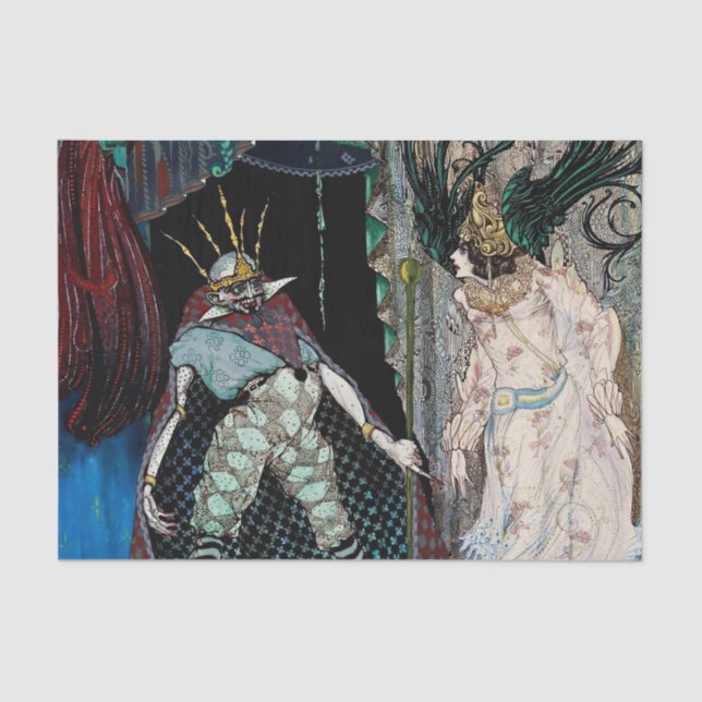 Papier Mousseline “The Travelling Companion” by Harry Clarke (Recto)