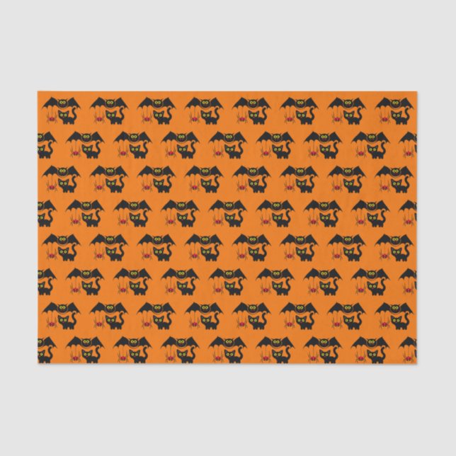 Papier Mousseline Théème d'Halloween (Recto)