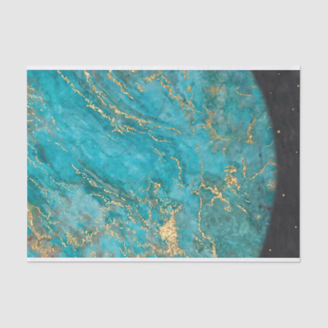 Papier Mousseline Thème Espace (Recto)