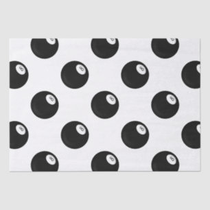 Papier Mousseline Thème Huit Ball Billiard