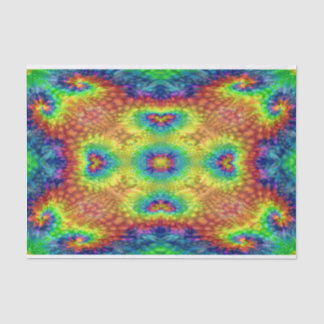 Papier Mousseline Tie Dye Sky Vintage Kaleidoscope fractal