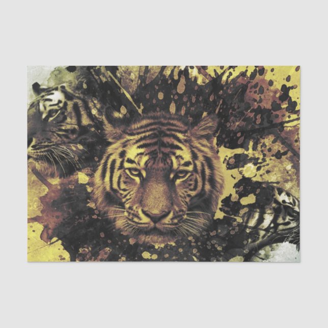 Papier Mousseline Tigre (Recto)