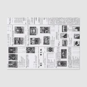 Papier Mousseline Timbre postal vintage
