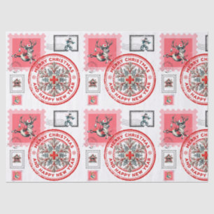 Papier Mousseline Timbres de Noël à thème médical et cliparts de fêt