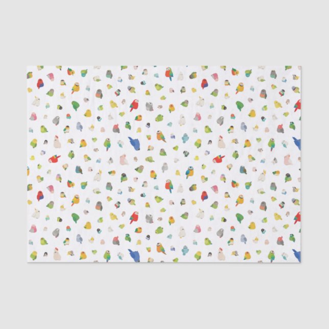 Papier Mousseline Tiny Bird Loafs (Recto)