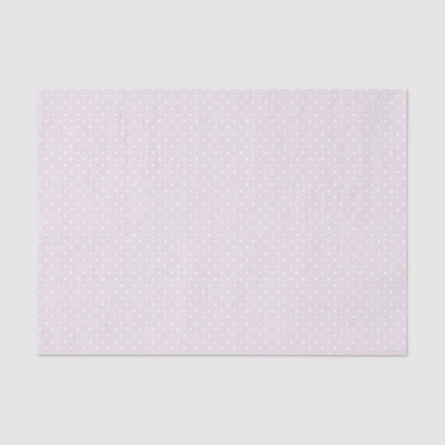PAPIER MOUSSELINE TINY LAVENDER & POIS BLANCS (Recto)