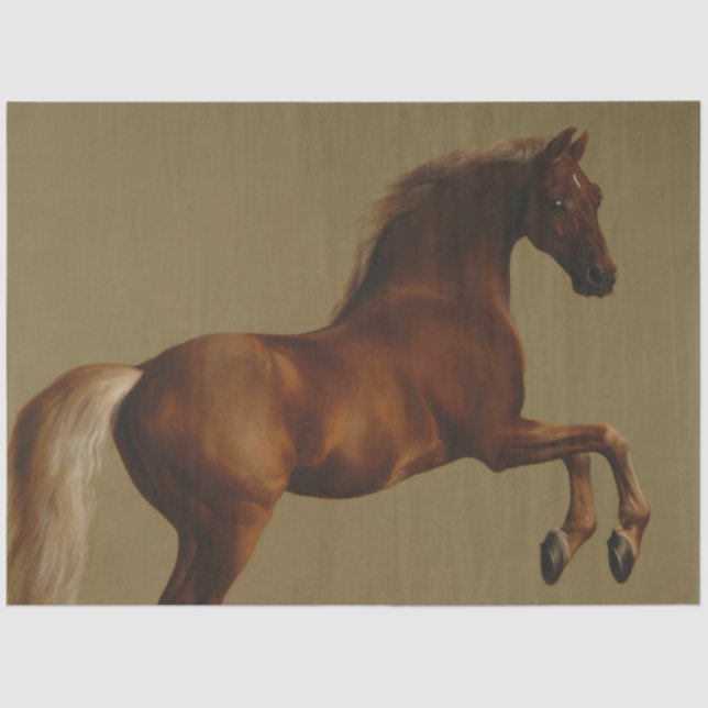 Papier Mousseline Tir à blanc sur le cheval (par George Stubbs) (Recto)