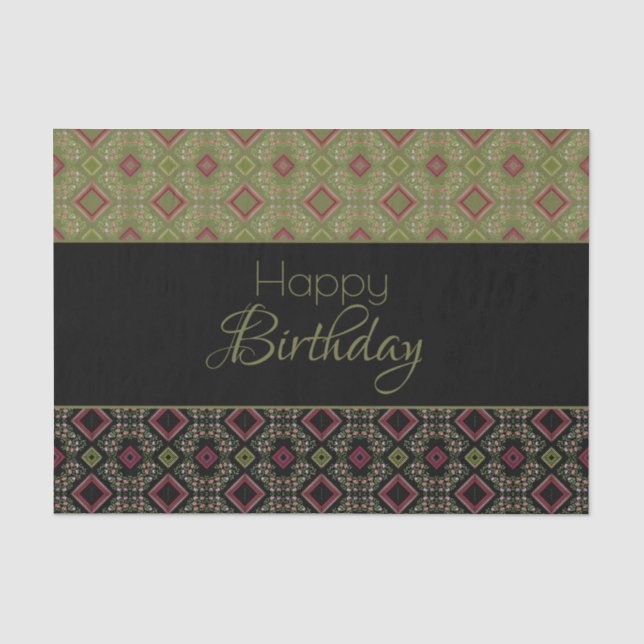 Papier Mousseline Tissu d'anniversaire du concepteur (Recto)
