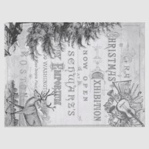 Papier Mousseline Tissu de Decoupage d'éphémères de Noël