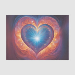 Papier Mousseline Tissu de découpage du coeur qui brille
