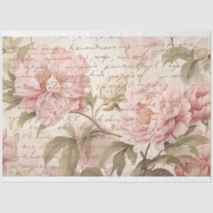 Papier Mousseline Tissu de pivoine, artisanat, papier décadrage