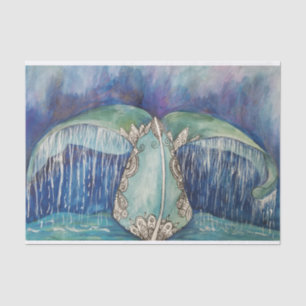 Papier Mousseline Tissu de queue de baleine