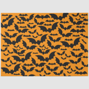 Papier Mousseline Tissu d'échauffement de chaume d'Halloween - Orang