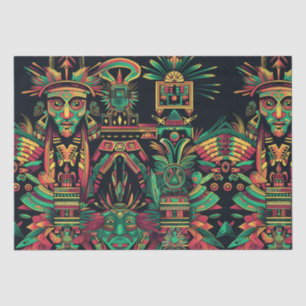 Papier Mousseline Tissu d'enveloppement Turquoise luxueux "Paradigme