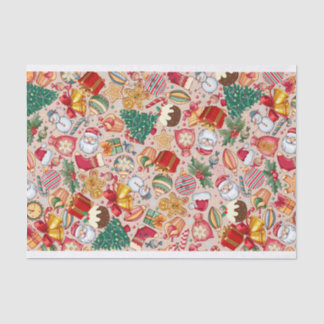 Papier Mousseline Tissu - Design de Noël