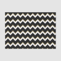 tissu noir élégant de chevron d'or blanc