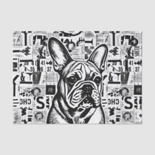 Papier Mousseline Tissu ou papier de découpage pour Bulldog français
