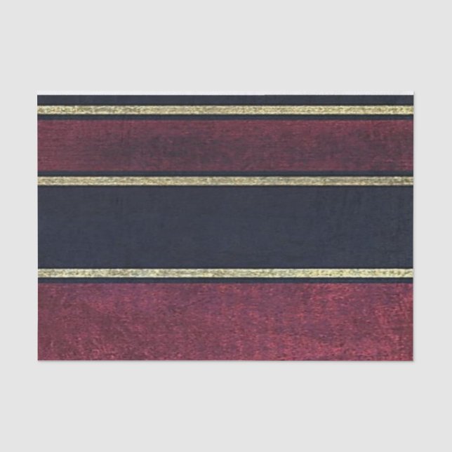 Papier Mousseline Tissu Papier Grandes Or Bourgogne Noir (Recto)