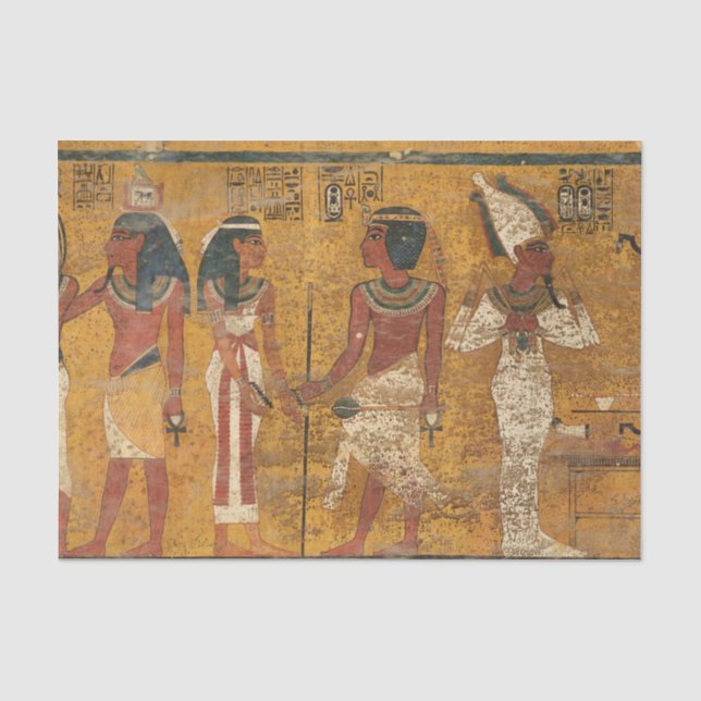 Papier Mousseline Tombeau de Toutankhamon, Mur du Nord par l'histoir (Recto)