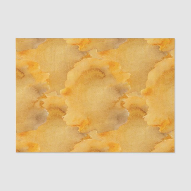 PAPIER MOUSSELINE TONS ABSTRAITES D'OR (Recto)