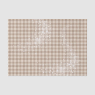 PAPIER MOUSSELINE TONS DE MOTIF BROWN PLAID NEUTRE