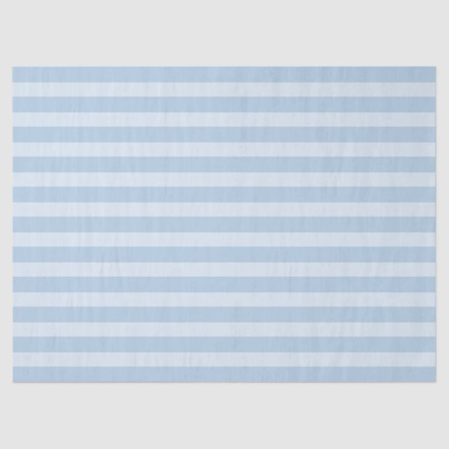 PAPIER MOUSSELINE TONS DE STRIPES BLEUS (Recto)
