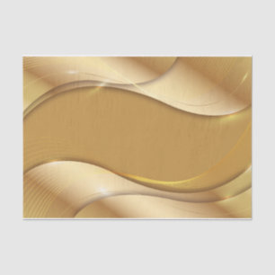 Papier Mousseline Tons d'or Abstraits et vagues