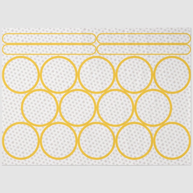 Papier Mousseline Topp épais d'abeilles (Recto)