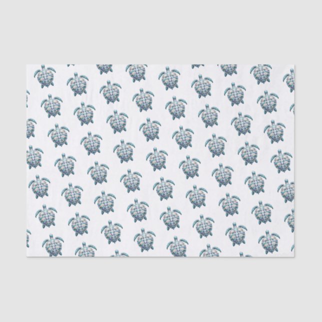 Papier Mousseline Tortue côtière (Recto)